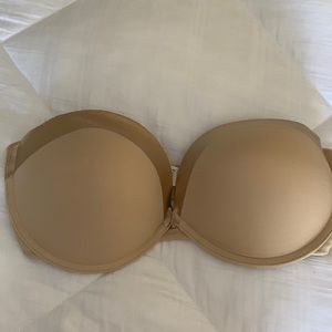 Strapless bra beige with gold size 36D